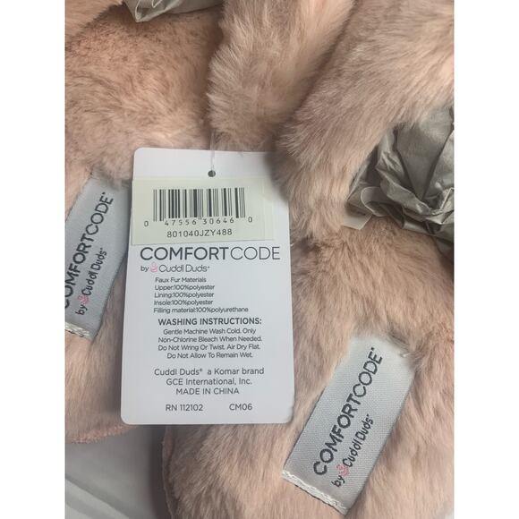 CUDDL DUDS Women’s Comfort‎ Code Slippers  Dusty Pink  XL (Shoe sizes 11-12) - Picture 14 of 15
